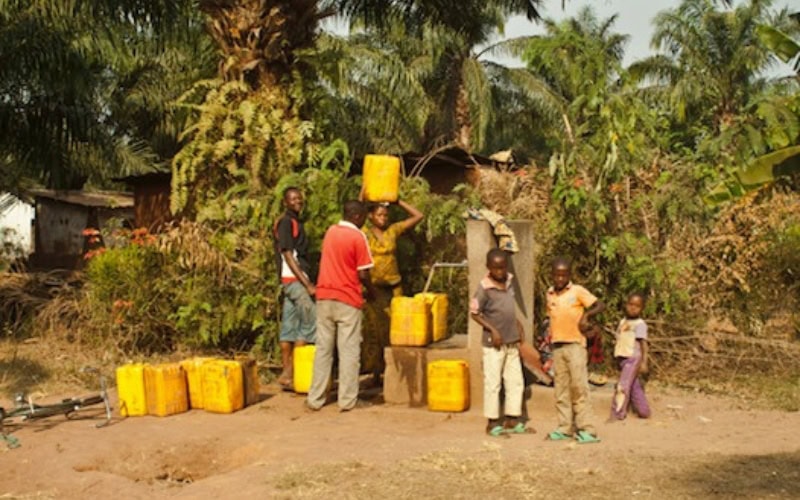 Construcción de infraestructuras para el suministro de agua potable a la comunidad Mulumba-Ntita