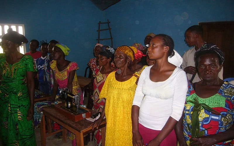 Formación de mujeres de la comunidad de Mpyana Bakwa Cyabila